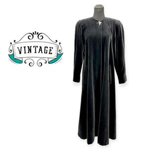 Cattiva | Medium | VINTAGE 80s J.L. deBall Velvet Long Formal Dressy Overcoat